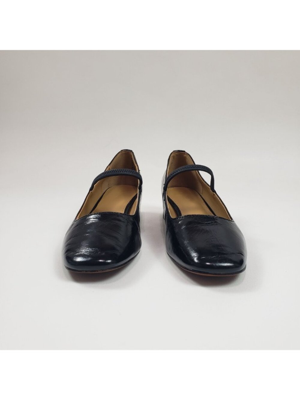Madewell The Greta Pump True Black Crinkled Patent Leather Mary Jane Strap Sz 7M - Picture 5 of 15